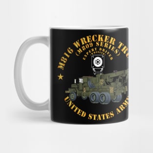 M816 Medium Wrecker Truck - OD - Left Rear Oblique - w Expert Driver Badge  X 300 Mug